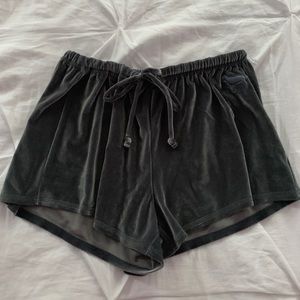 VS Pink Velvet Shorts